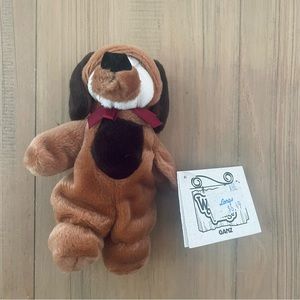 Ganz Wee Bear Village Paws Dog Brown Puppy Vintage Bear Plush Costume Halloween